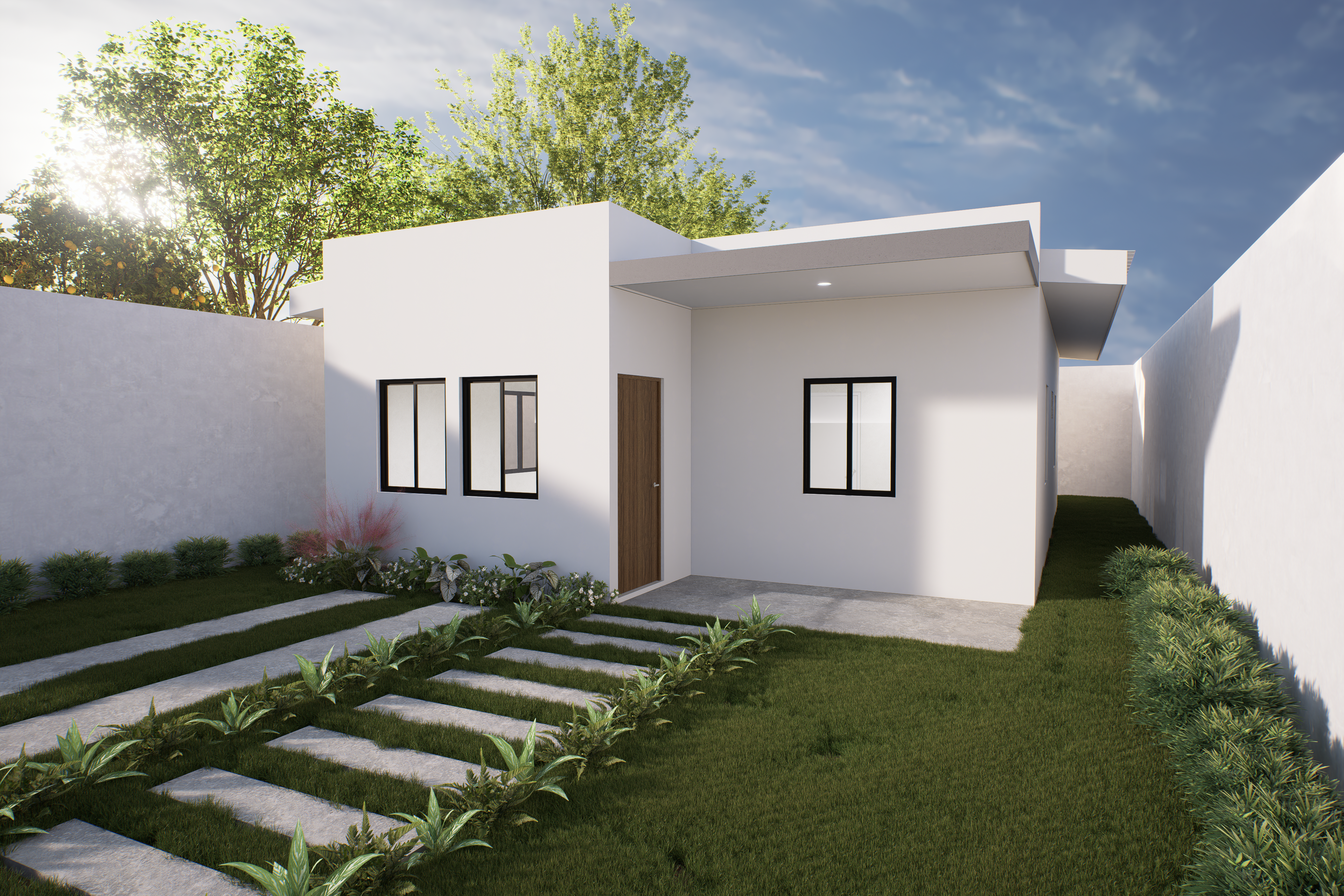 MODELO DE VIVIENDA DE  76MTS2 PROYECTO LLAVE EN MANO