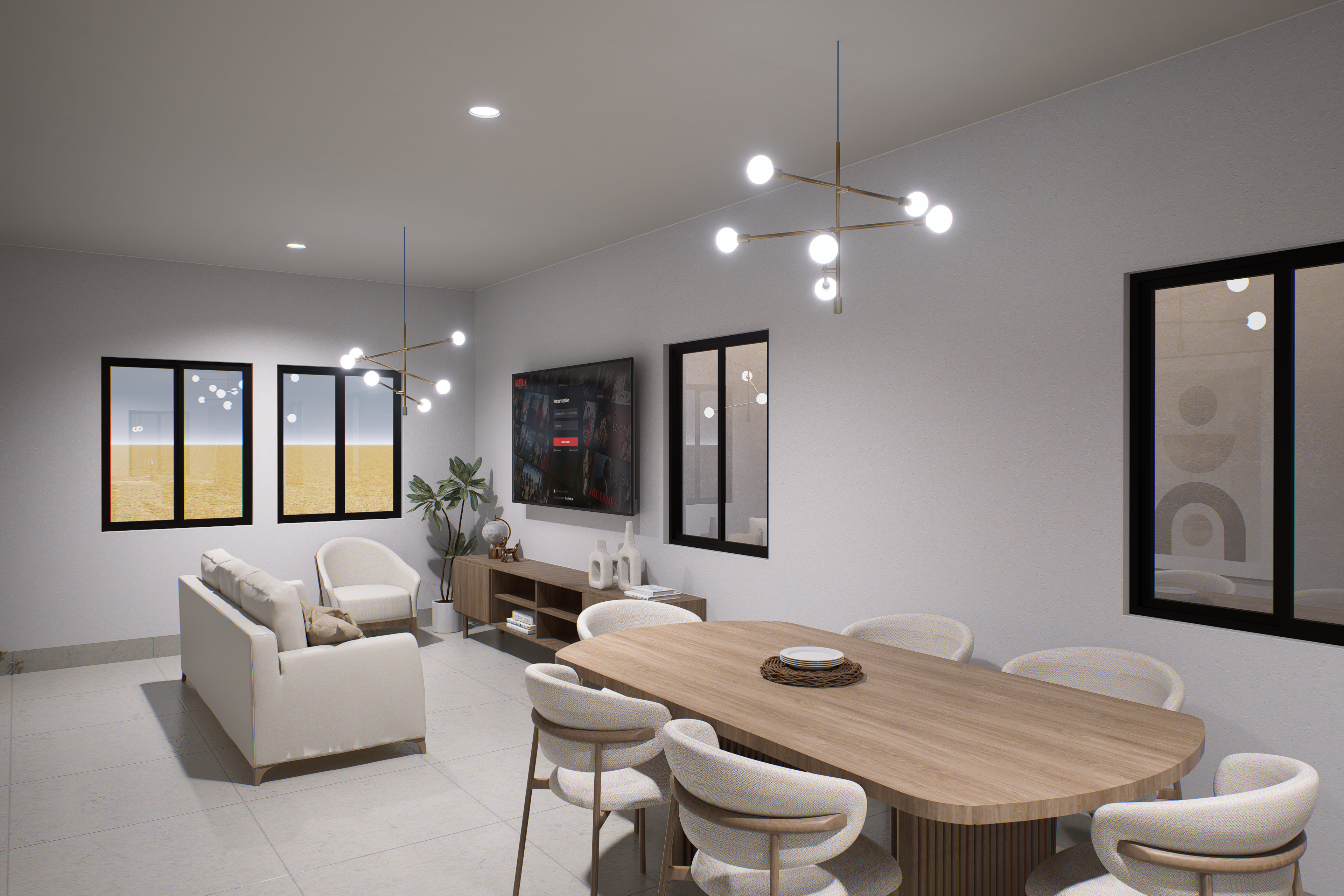 MODELO DE VIVIENDA DE  76MTS2 PROYECTO LLAVE EN MANO